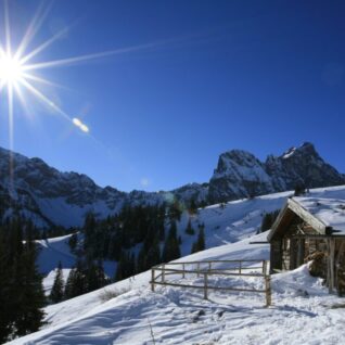 Winter am Breitenberg im Allgäu.